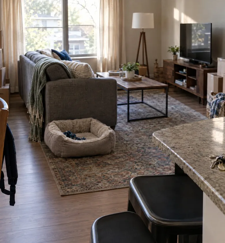 A comparable rental home, furnished and ready for a displaced family.