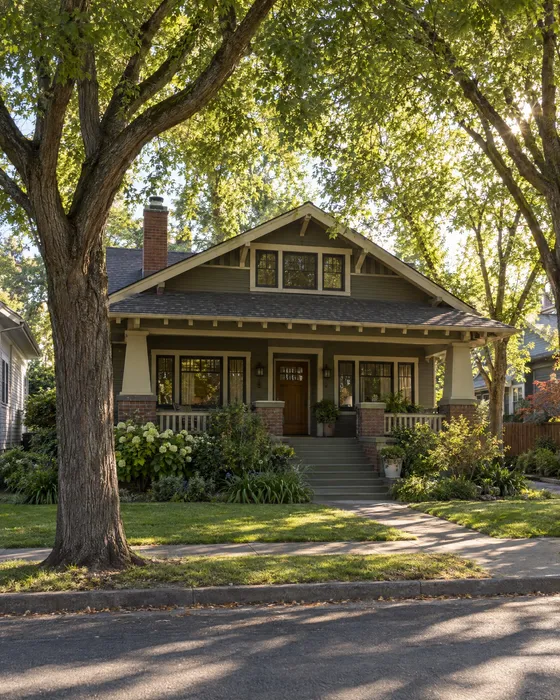 Sacramento neighbourhood home, exterior.